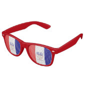 Drapeau de Cleveland, lunettes de soleil rétro Ohi (Angulaire)
