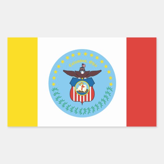 Drapeau de Columbus, Ohio Sticker rectangulaire (Devant)