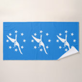 Drapeau de Corpus Christi, Texas (Serviette de bain)