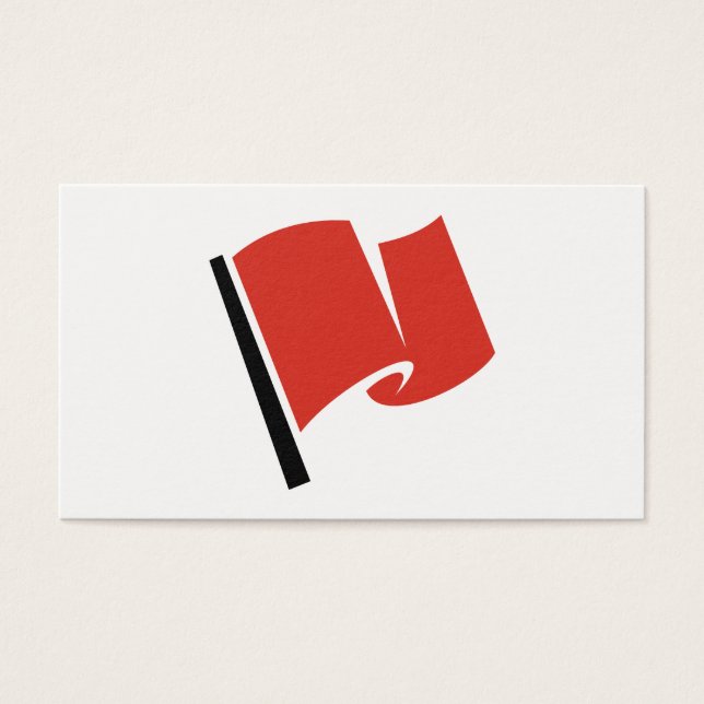 Drapeau de course rouge (Devant)