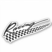 Drapeau de course Stickers de vinyle (Devant)