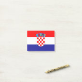 Drapeau de Croatie Post-it® Notes (Sur un bureau)