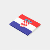 Drapeau de Croatie Post-it® Notes (Incliné)