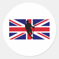 Drapeau de crosse Autocollant IRock UK