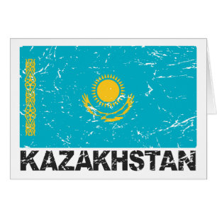 Drapeau de cru de Kazakhstan