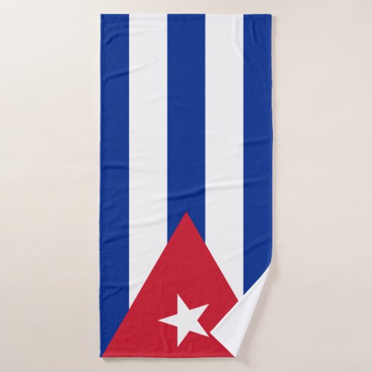 Drapeau de Cuba (Serviette de bain)