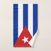 Drapeau de Cuba (Serviette à main)