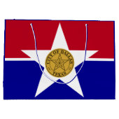 Drapeau de Dallas, Texas Grand sac cadeau (Dos)