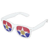 Drapeau de Dallas, Texas Retro Lunettes de soleil (Angulaire)