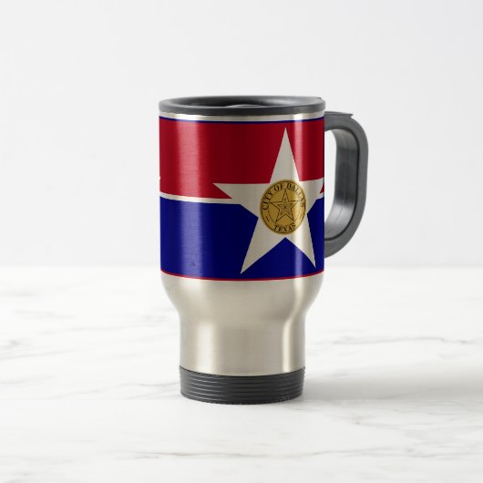 Drapeau de Dallas, Texas Travel Mug (Devant droit)