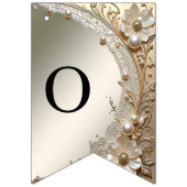 Drapeau de décoration de fleurs blanches modernes (Deuxième drapeau)