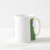 Drapeau de Delawarean + Tasse de carte (Devant droit)