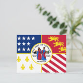 Drapeau de Detroit, Michigan Carte postale (Debout devant)