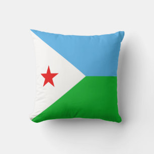 Drapeau de Djibouti x Coussin du Drapeau