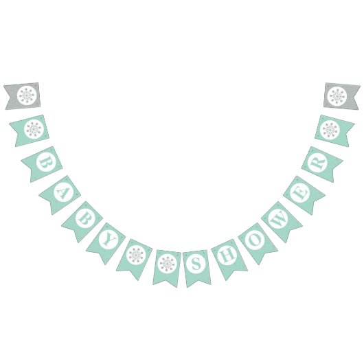 Drapeau de fanions pour Baby Shower - Garçon (Tout)