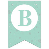 Drapeau de fanions pour Baby Shower - Garçon (Troisième drapeau)