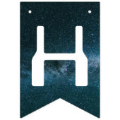 Drapeau de fête d'anniversaire Alien Outer Space (Deuxième drapeau)