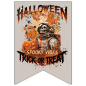Drapeau de fête d'Halloween d'astronaute (Deuxième drapeau)