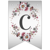 Drapeau de fete florale rose et blanc (Premier drapeau)