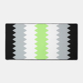 Drapeau de fierté Agender Abstrait Groovy Boho Zig (Recto)