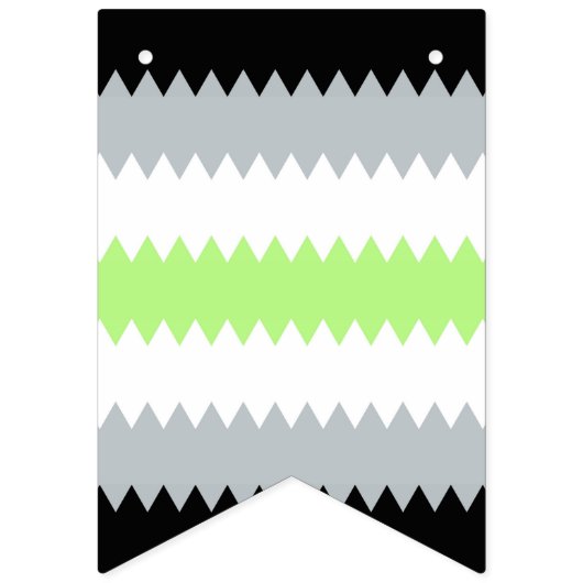 Drapeau de fierté Agender Abstrait Groovy Boho Zig (Deuxième drapeau)