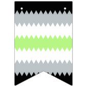 Drapeau de fierté Agender Abstrait Groovy Boho Zig (Troisième drapeau)