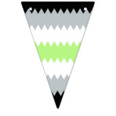 Drapeau de fierté Agender Abstrait Groovy Boho Zig (Troisième drapeau)