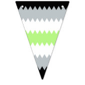Drapeau de fierté Agender Abstrait Groovy Boho Zig (Deuxième drapeau)