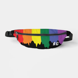 Drapeau de fierté arc-en-ciel LGBT avec texte
