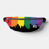 Drapeau de fierté arc-en-ciel LGBT avec texte (Poser)