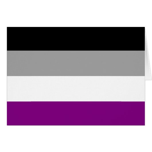 Drapeau de fierté asexué LGBTQ (Devant horizontal)
