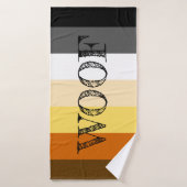 Drapeau de fierté Awesome Bear Woof (Serviette de bain)