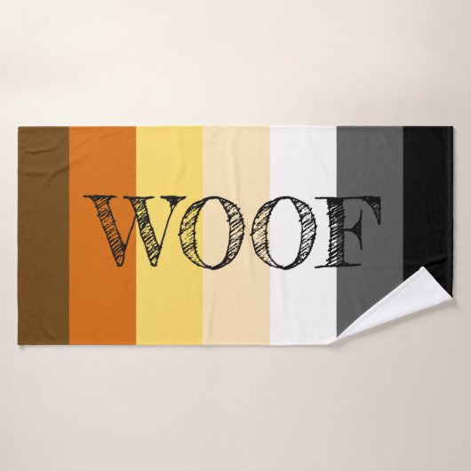 Drapeau de fierté Awesome Bear Woof (Serviette de bain)