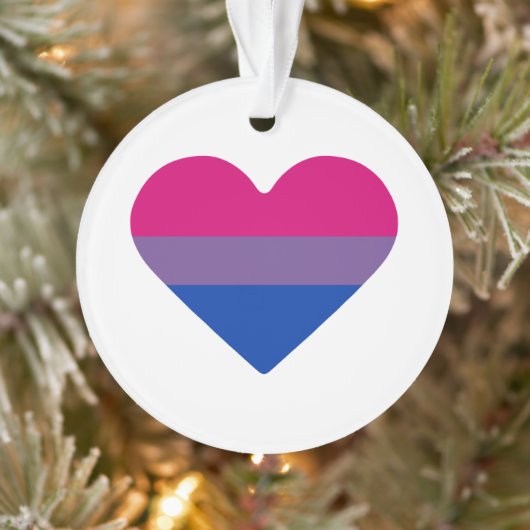 Drapeau de fierté bisexuel cœur (Arbre)