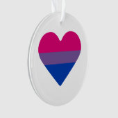 Drapeau de fierté bisexuel cœur (devant)