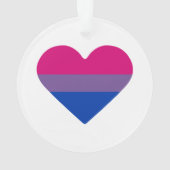 Drapeau de fierté bisexuel cœur (dos)