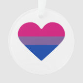 Drapeau de fierté bisexuel cœur (devant)