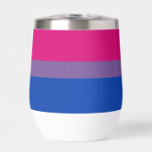 Drapeau de fierté bisexuelle de SlipperyJoe's coul (Avant)