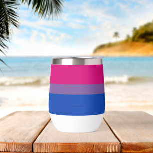 Drapeau de fierté bisexuelle de SlipperyJoe's coul
