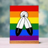 Drapeau de fierté bispirituel de SlipperyJoe's sym (Neutre)