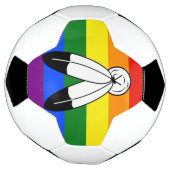 Drapeau de fierté bispirituel de SlipperyJoe's sym (Tourné)