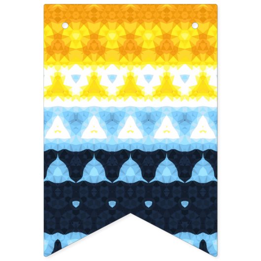 Drapeau de fierté BoHo Groovy Géométrique Abstrait (Deuxième drapeau)