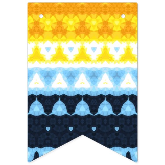 Drapeau de fierté BoHo Groovy Géométrique Abstrait (Premier drapeau)
