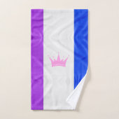 Drapeau de fierté de la culture drag de SlipperyJo (Serviette à main)