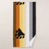 Drapeau de fierté de l'ours (Serviette de bain)