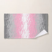 Drapeau de fierté demifille abstrait granuleux bru (Serviette à main)