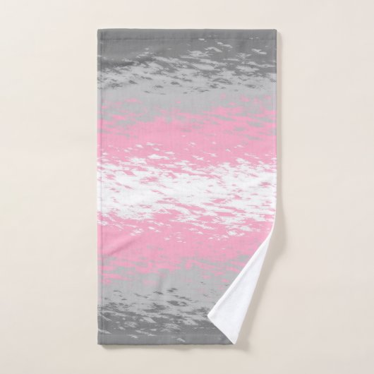 Drapeau de fierté demifille abstrait granuleux bru (Serviette à main)