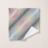 Drapeau de fierté Demifluid Abstrait Groovy Boho T (Gant de toilette)