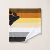 Drapeau de fierté des Ours (Gant de toilette)