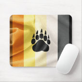 Drapeau de fierté d'ours et tapis de souris gais (Avec souris)